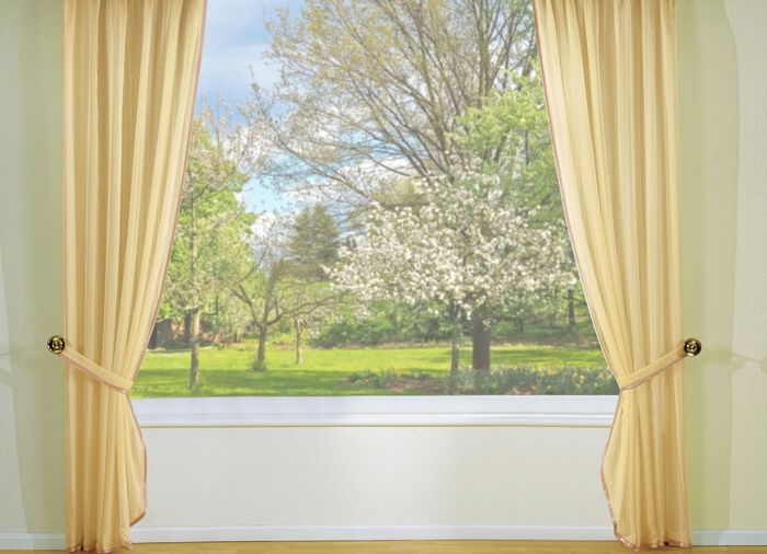 Zijsjaalset met satijnen bies en universele railband ABRIKOOS